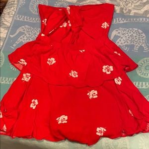 L.A. HEARTS | red cut-out dress